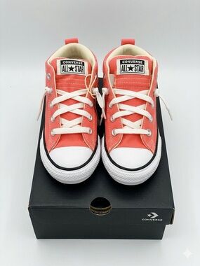 Converse Chuck Taylor All Star Youth Size 1 Pink Street Mid